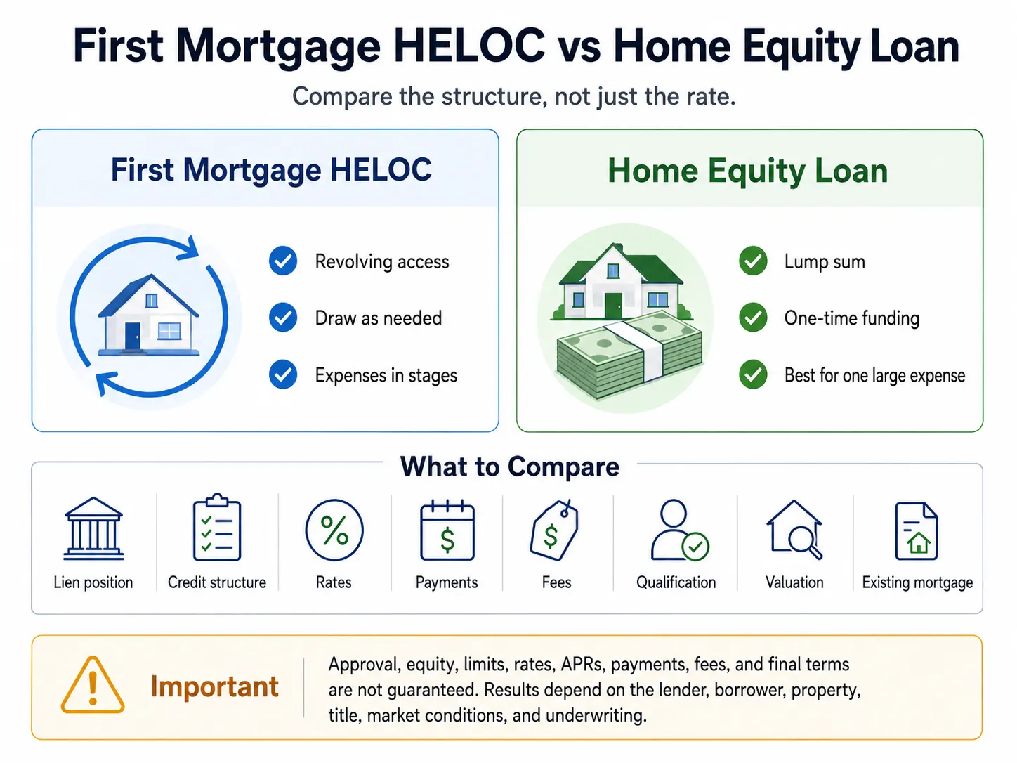 First Mortgage HELOC vs Home Equity Loan | Full Guide
